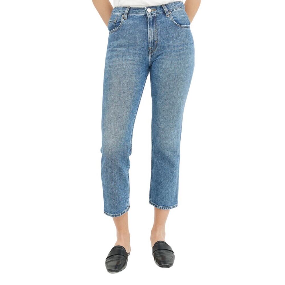Acne Studios Pop Light Vintage Blue Low Rise Straight Leg Boyfriend Jeans 34 2